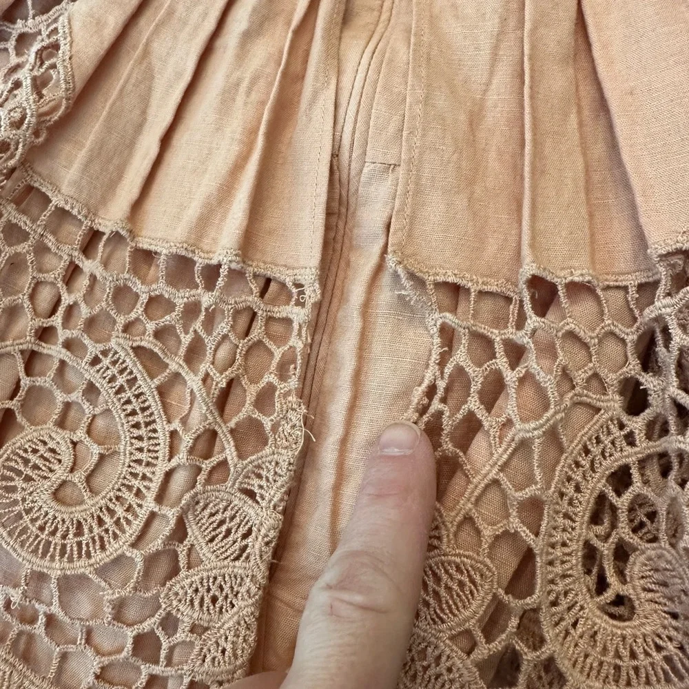 New! ULLA JOHNSON Savannah Mini Dress Azalea - Picture 11 of 11